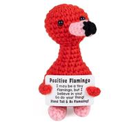 DMOPRDNB Handmade Cute Knitted Doll, Mini Emotional Support Gift with Positive Affirmation Cards for Friend Classmate, Positive Gifts