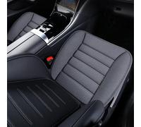 Dmotoauto Car Seat Covers Universal Fit for Kia EV6/GT/GT Line Breathable Cotton Linen Front Seat Cushion Mat 2PCS