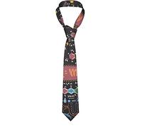 DMoys Mens Ties, Men's Neckties Business Neckties Suit Tie Casual Wedding Formal Tie Colorful Scientific Formulas Calculations Board