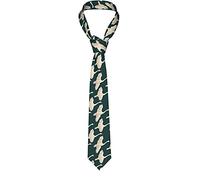 DMoys Mens Ties, Men's Neckties Business Neckties Suit Tie Casual Wedding Formal Tie Cute Flying Swans Graphic