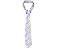 DMoys Mens Ties, Men's Neckties Business Neckties Suit Tie Casual Wedding Formal Tie Rainbow Colorful Wave Liquid Shape Pattern