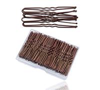 DMQ 200 PCS U Shaped Hair Pins for Thick Hair, Secure Hold, Girls Women Styling Pins with Storage Box, Hair Decoration, Hairdressing Salon Home Use