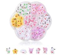 DMQ 3D Hello Cat Nail Charms, 77Pcs Cartoon Cat Nail Gems, Kawaii Dog Nail Decorations for Nail Art Supplies, 3D Cute Nail Jewellery Nail Charms Nail Decorations for Nail Art