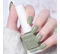 DMQ Green Nail Polish, Spring Green Nail Varnish, Long Lasting Chip Resistant & Quick Drying Gel Polish, Highly Pigmented Nail Paint Lacquer for Women Girls DIY Nail Art at Home - No Need Cure