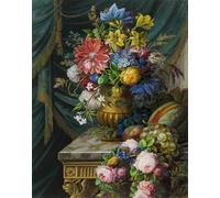 DMQBT 1000 Pieces - Difficult Jigsaw - Bloomings Flower Poster - Adult Stress Relief Game Art Picture - Family Fun Challenge Toys - DX444ZW