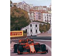 DMQBT 1000 Pieces Jigsaw Puzzles ,Retro Red F1 Racing Poster ,Elderly Memory Cognition Games,Family Fun Challenge Toys - DX501ZW