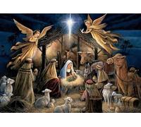 DMQBT 1500 Pieces Adult Puzzle - Jesus Marys Abstract Oil Painting - Jigsaw Puzzles For Adults 1500 Piece - Family Fun Difficult Challenge Toys - Wall Art Decoration - Hx282Zw