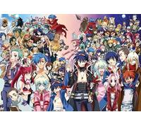 DMQBT 1500 Pieces ,Colorful Puzzles ,Pictures ,Gifts ,Classic Japanese Animes Tengens Gurren-Lagann ,Adult Decompression Toys ,Memory Cognition Games - Xt53Zp