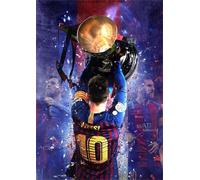DMQBT 1500 Pieces ， Difficult Jigsaw ，Poster ，Gifts ，Argentine Football Player 10 ，Fun Puzzles For Adults Teenagers,Adult Family Stress Relief Puzzle Toys - Xt101Zp