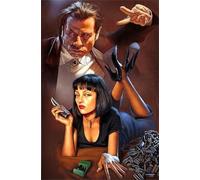 DMQBT - 1500 Pieces - Irregular Puzzle - Pictures - Gifts - Classic Film Pulps Films Fictions Uma Thurman Art Poster - Elderly Memory Cognition Games - Adult Home Decompression Toy - Qk01Zy