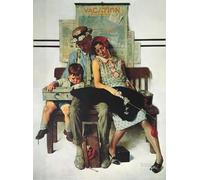 DMQBT 1500 Pieces ，Irregular Puzzle ，Poster ，Gifts ，Normans Rockwells Classic Painting ，Adult Decompression Toys ，Memory Cognition Games - Xt01Zp