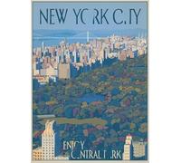 DMQBT 1500 Pieces ，Pictures ，Difficult Jigsaw ，Gifts ，Colorful ，Newss Yorkss Travel Vintage Art Poster ，Adult Personalised Challenge Toys - Ns102Zk