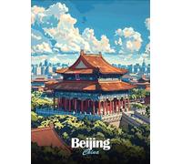 DMQBT 1500 Pieces Puzzles - Fun Personalised Adult Puzzle Toy - China Beijing City Travel Poster - Home Educational Games - Vw104Zq