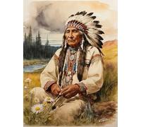 DMQBT 1500 Pieces Puzzles - Irregular Jigsaw - Posters - Gifts - Nativess India Painting - Memory Games For Adults - Family Stress Relief Toys - Hz96Xa