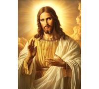 DMQBT 1500 Pieces Puzzles - Jesus Colorful Pictures - Challenge Jigsaw Puzzles For Family - Wall Art Decoration - Elderly Memory Cognition Games - Xu345Tw