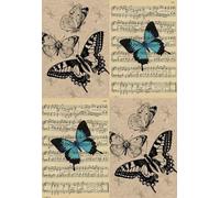 DMQBT Difficult 1000 Piece Jigsaw - Colourful Irregular Puzzle - Artistic Picture Of Butterflys On Sheet Musics - Adult Personalised Challenge Toys - DX36ZW