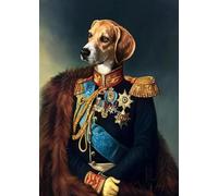 DMQBT Difficult Jigsaw - 1000 Pieces - Picture Dog In Suit Animal Print Hanging Cute Funny Retro Pet - Adult Family Stress Relief Puzzle Toys - DX185ZW
