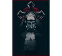 DMQBT Jigsaw 1000 Pieces - Colourful - Irregular Puzzle - The Nuns Movie Poster - Adult Personalised Challenge Toys - Family Stress Reduction Games - DX310ZW