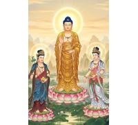 DMQBT Jigsaw Puzzles For Adults 1500 Piece - Colorful - 1500 Pieces Adult Jigsaw - Buddhas Statues Painting - Large Puzzle Gift For The Whole Family - Vw58Zq
