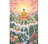 DMQBT Jigsaw Puzzles For Adults 1500 Piece - Colorful - 1500 Pieces Adult Jigsaw - Buddhas Statues Painting - Large Puzzle Gift For The Whole Family - Vw59Zq