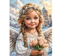 DMQBT Jigsaw Puzzles For Adults 1500 Piece - Colorful - 1500 Pieces Adult Puzzle - Cute Angelss Abstract Painting - Home Decoration - Hx79Zw