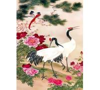 DMQBT Puzzle 1000 Pieces - Irregular Art Jigsaw - Cranes Painting - Elderly Fun Toy - Family Educational Game For Memory - Wall Decor - Za126Wk