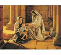 DMQBT Puzzle 1000 Pieces - Irregular Art Jigsaw - Jesus Oil Painting - Elderly Fun Toy - Family Educational Game For Memory - Wall Decor - Za63Wk