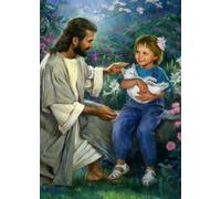 DMQBT Puzzle 1000 Pieces - Irregular Art Jigsaw - Jesus Oil Painting - Elderly Fun Toy - Family Educational Game For Memory - Wall Decor - Za62Wk