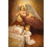 DMQBT Puzzle,1000 Pieces,Poster,Difficult Jigsaw,Gifts ，Home Decoration ，Guardianss Angelss Art Painting ，Elderly Memory Cognition Games,Adult Family Stress Relief Toys, Cx316Zw