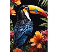 DMQBT Puzzle,1000 Pieces,Poster,Difficult Jigsaw,Gifts ,Ramphastos Tocos Art ,Irregular Elderly Memory Cognition Games ,Home Decoration ,Adult Family Stress Relief Toys, Cx352Zw