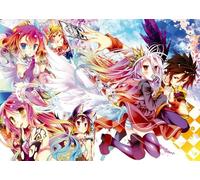 DMQBT Puzzle 1500 Pieces ,Colorful Fun Puzzle ,Pictures ,Gifts ,No Game No Life Japanese Animes Poster ,Children'S Personalised Adult Games Toys - Xp98Qk