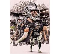 DMQBT - Puzzle 1500 Pieces - Irregular Puzzle - Pictures - Gifts - Rugbys Player Art Poster - Adult Decompression Toys - Home Memory Cognition Games - Qk90Zy