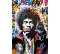 DMQBT Puzzle 1500 Pieces - Poster - Difficult Jigsaw - Gifts - singerss Hendrixs Art Pictures - Adult Decompression Toys - Memory Cognition Games - Xp14Qk