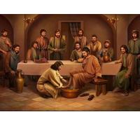 DMQBT Puzzles 1500 Pieces For Adults ，Difficult Jigsaw 1500 Piece For Adults Challenge ，Jesus Art Oil Painting ，Family Stress Reduction Games - Xu702Tw