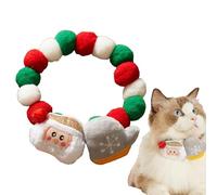 dmqdu Christmas collars for cats, Christmas collar for cats | Elastic kitten collar, neck clothing, cat collar, decor - beautiful Christmas collar for pets, collar for