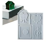 dmqdu - House Mould, House Candle Mould - Love Candle Vessels Moulds, Plaster Moulds for Making Home Decorations, Casting Moulds for Table Decoration at Weddings