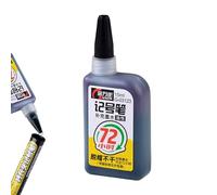 dmqdu Marker Refill Ink, Marker Refill Ink - Super Colour Permanent 72 Hours Refill Ink - Waterproof Craft Accessories, Oil-Based Marker Accessories for Markers