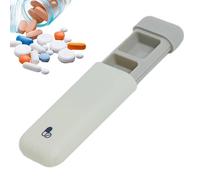 dmqdu Medical Pill Organizer 3 Times a Day, Pill Box 3 Times a Day - Small Medicine Container | Daily Portable Pill Case, Travel Pill Case Resistant to