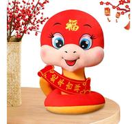 dmqdu Plush Snake Stuffed Toy, Fabric Snakes - 10 Inch Large Standing Mascot Plush Doll The Year 2025 of the Snake, Chinese New Year Snake Cuddly Toys for Chinese