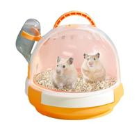 dmqdu Portable Hamster Cages, Small Animal Carrier Cage | Hamster Carrier with Safety Lock | Portable Hamster Cage Pet Carrier Lightweight for Chinchilla Squirrel