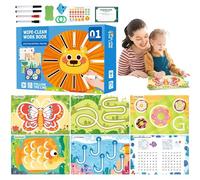 dmqdu Writing Practice Book for Kids, Preschool Writing Workbook - Handwriting Exercise Book | Reusable Handwriting Exercise Book, Toy