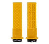DMR Bikes Brendog Deathgrip Handlebar Grips Thick Gul Yellow Flanged Soft