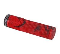 DMR Brendog Deathgrip Non Flange Lock-On Grips - Marble Red / Soft/Thin