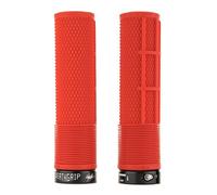 DMR Brendog Deathgrip Non Flange Lock-On Grips - Red / Soft/Thick
