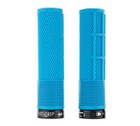 DMR Brendog Deathgrip Non Flange Lock-On Grips - Blue / Soft/Thin