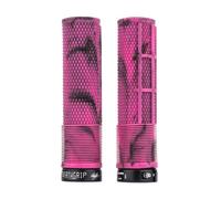 DMR Brendog Deathgrip Non Flange Lock-On Grips - Marble Pink / Soft/Thick