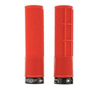 DMR Brendog Deathgrip Non Flange Lock-On Grips - Red / Soft/Thick