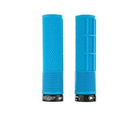 DMR Brendog Deathgrip Non Flange Lock-On Grips - Blue / Soft/Thick