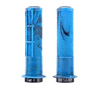 DMR Deathgrip 2 Flanged Handlebar Grips (Blue Marble, Thick)