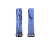 DMR Deathgrip 2 Flangless Handlebar Grips (Blue Marble, Thick)
